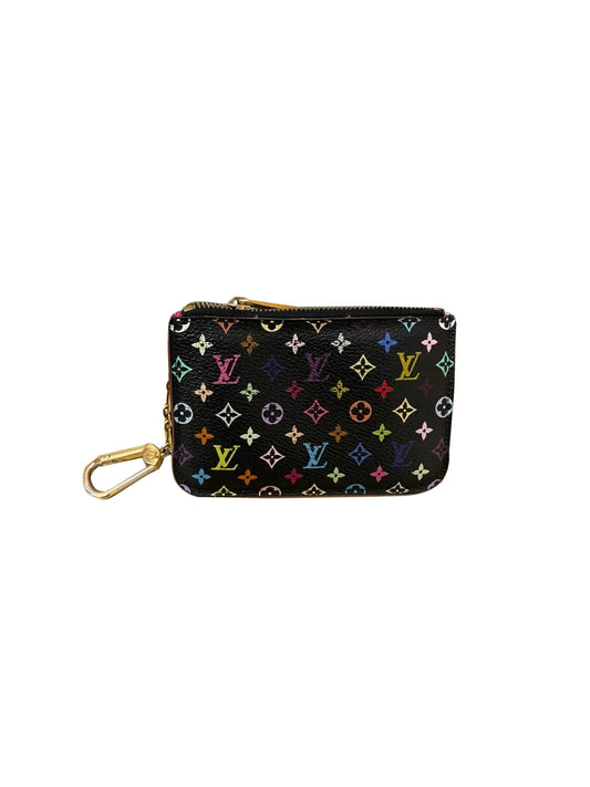 Louis Vuitton 2003 Black Murakami Coin Pouch