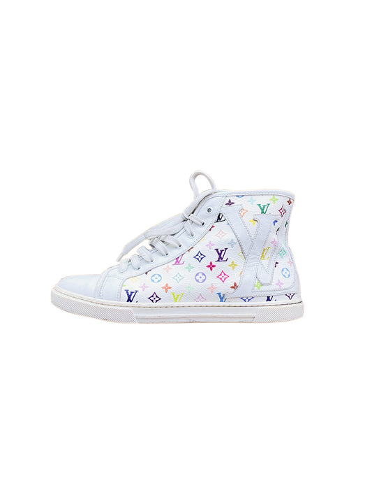 Louis Vuitton 2003 Murakami White Leather Converse