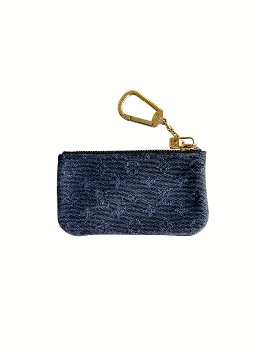Louis Vuitton 2000s Navy Denim Rare Pouch
