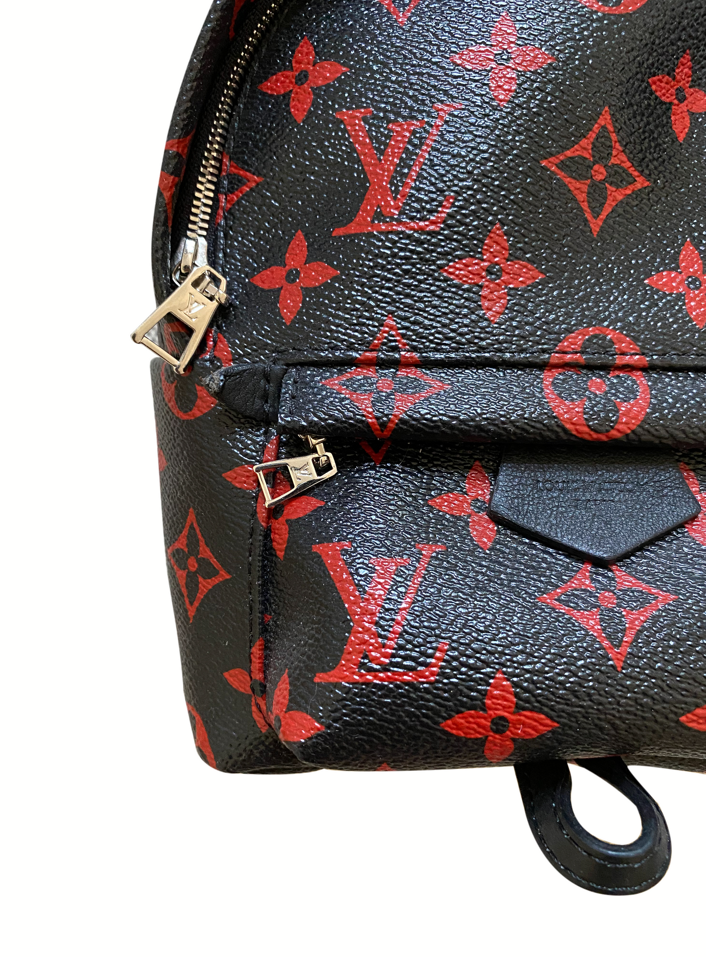 Louis Vuitton 2015 Palm Springs Red Infrared Mini Backpack