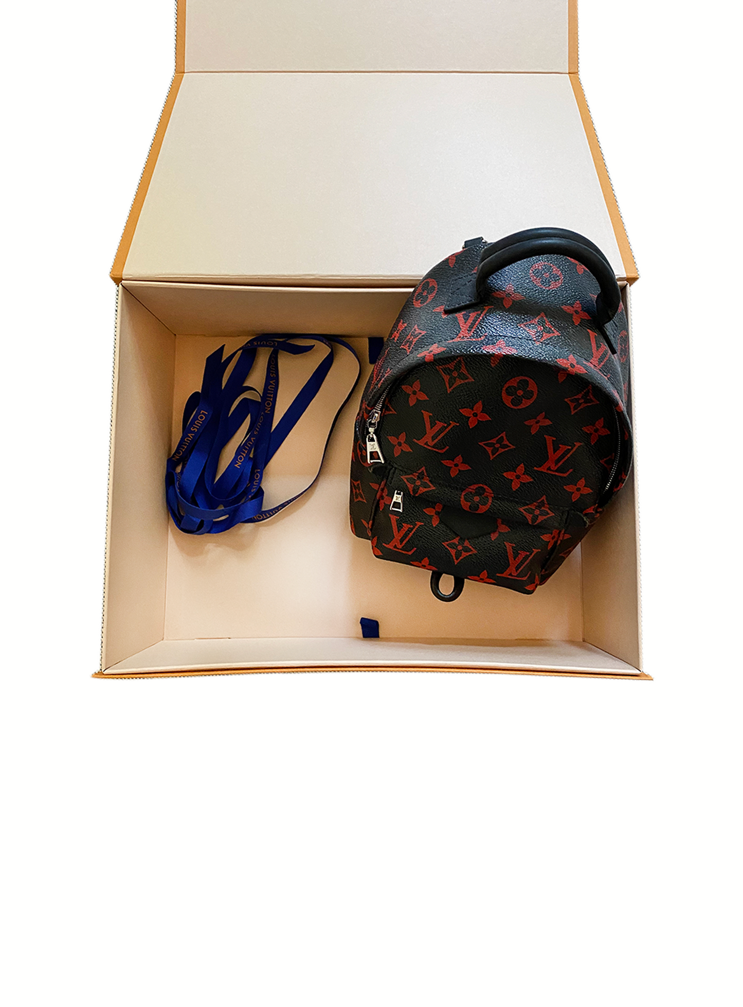 Louis Vuitton 2015 Palm Springs Red Infrared Mini Backpack