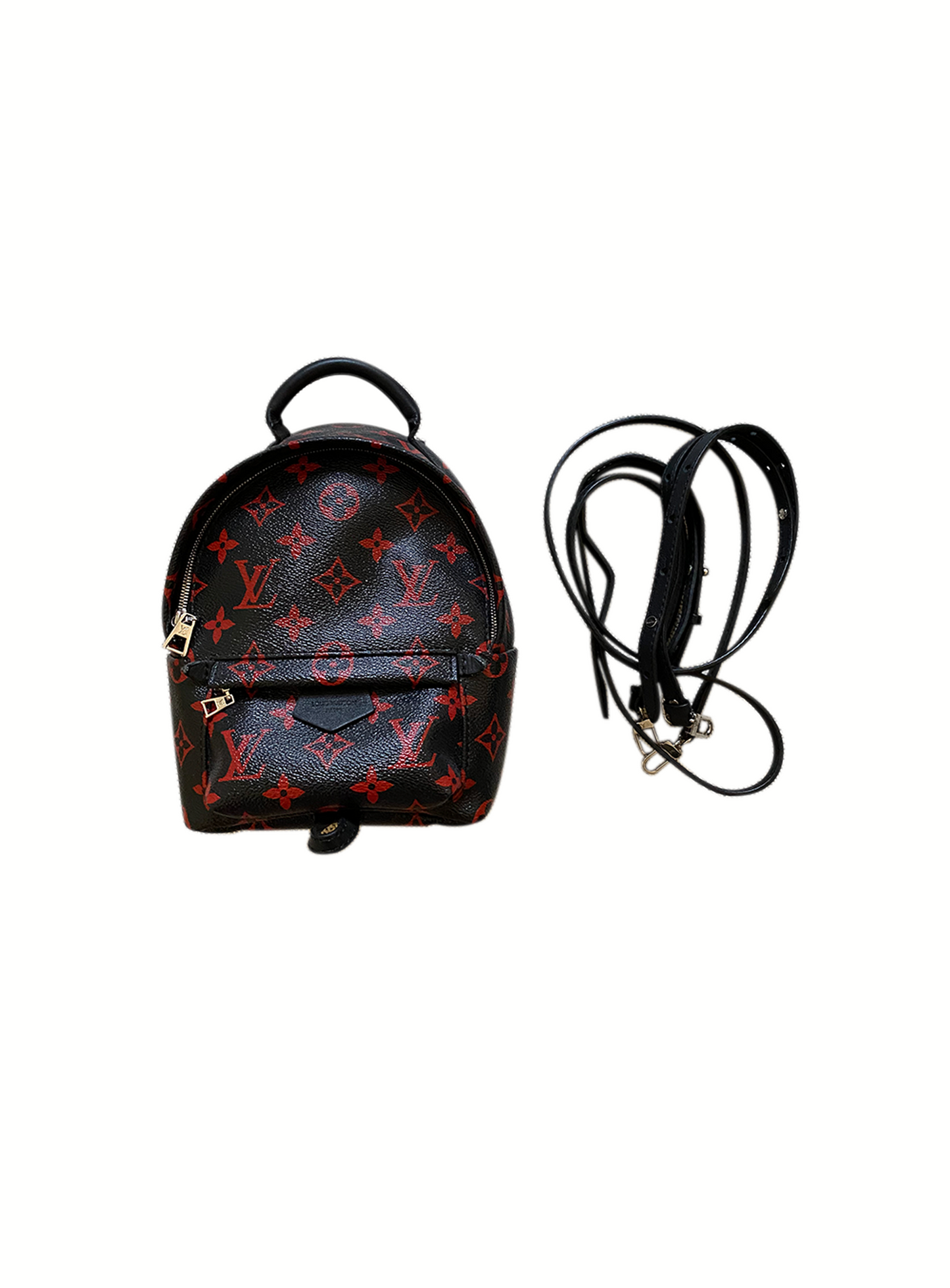 Louis Vuitton 2015 Palm Springs Red Infrared Mini Backpack