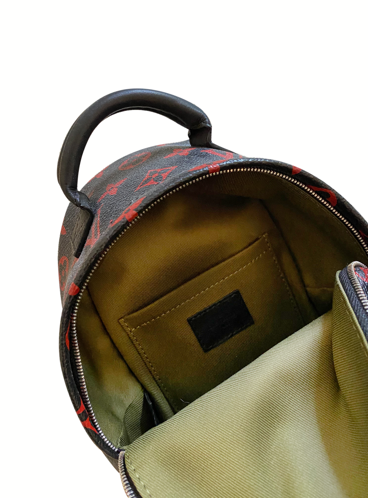 Louis Vuitton 2015 Palm Springs Red Infrared Mini Backpack