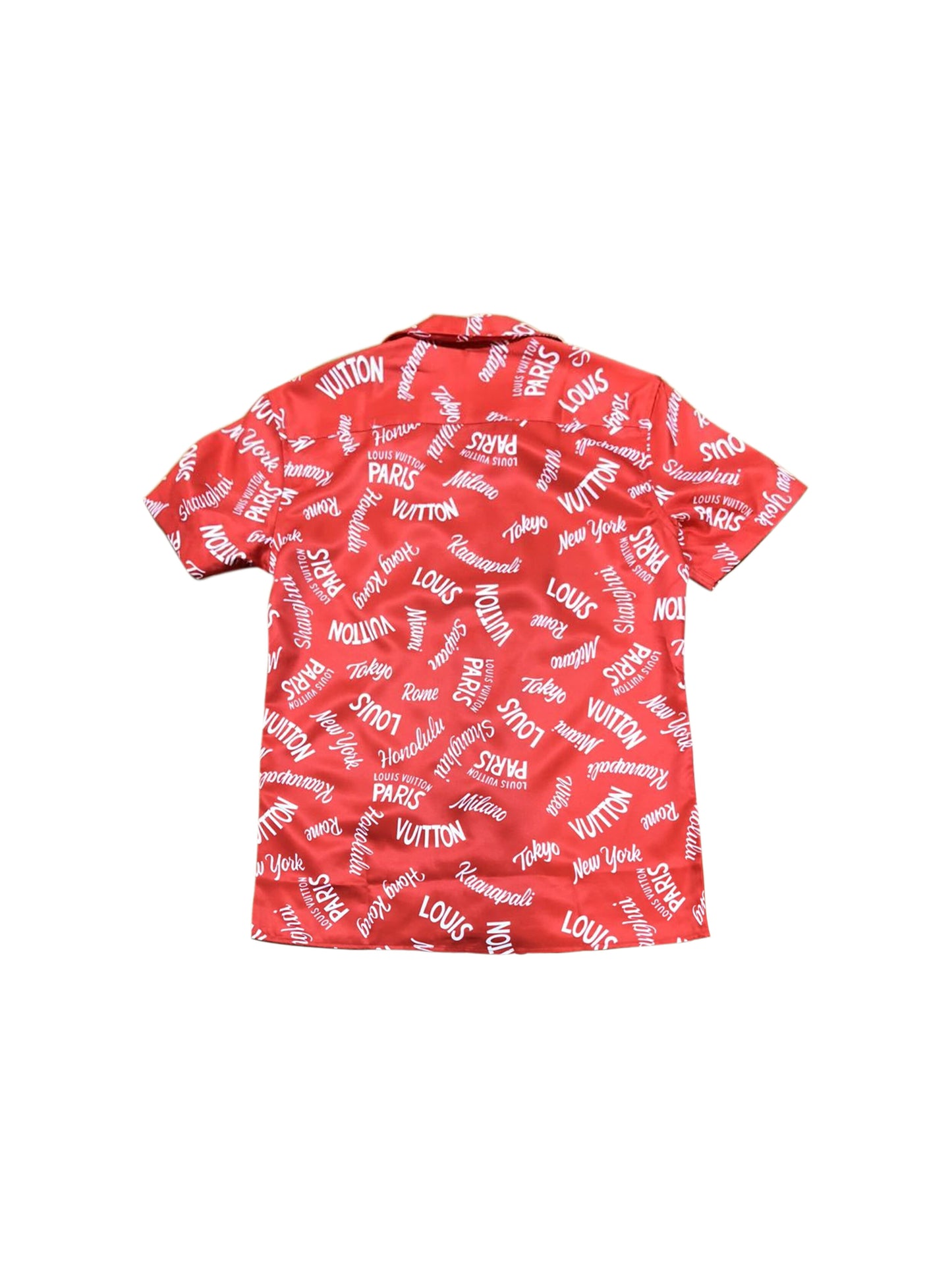 Louis Vuitton 2018 Rare Red Hawaiian Shirt