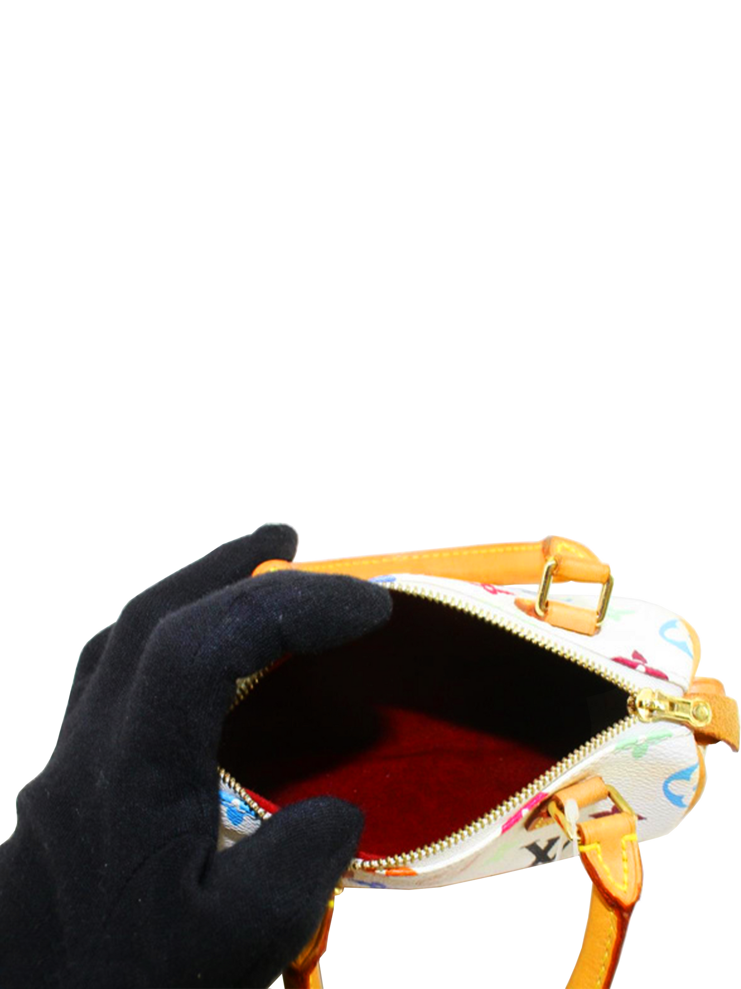 Louis Vuitton 2003 Murakami White Mini Speedy
