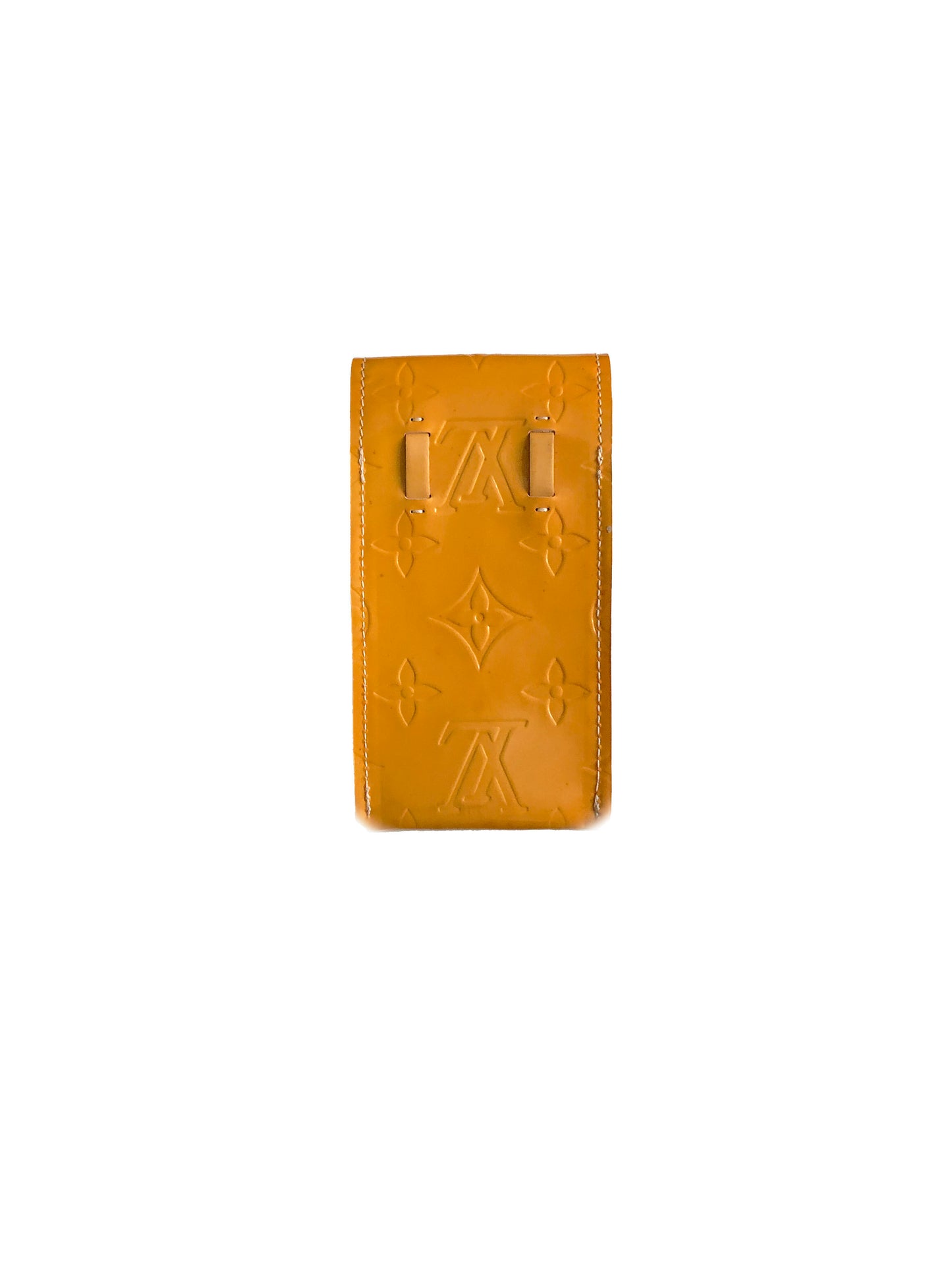 Louis Vuitton 2000s Yellow Cigarette Case (Strap Included)