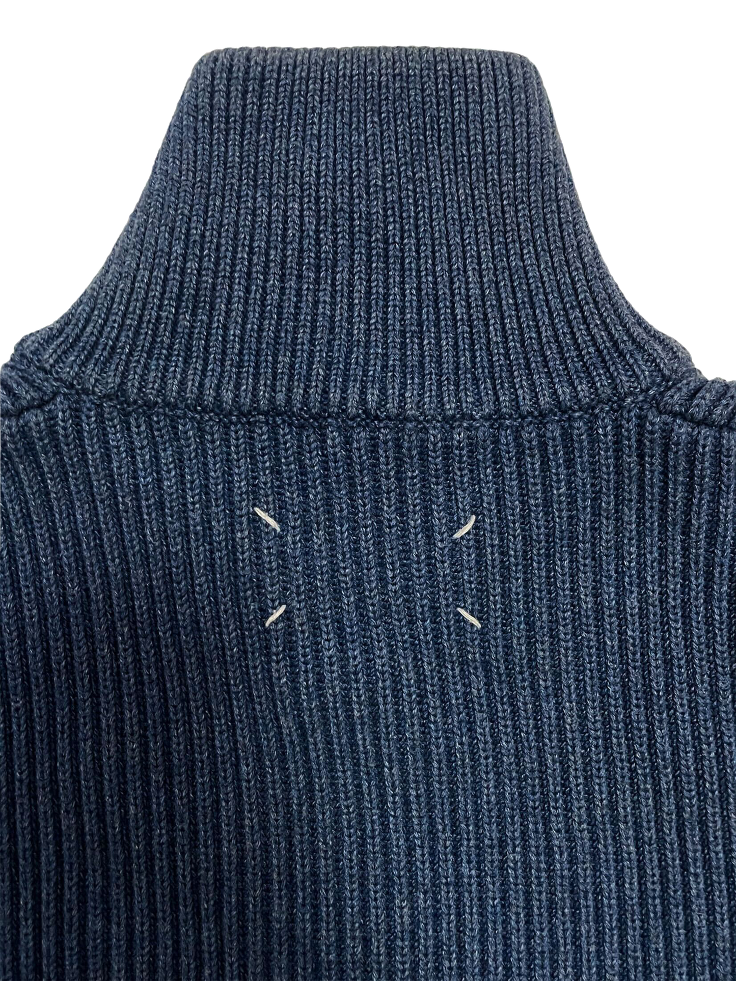 Maison Martin Margiela 2000s Blue Knit Turtleneck