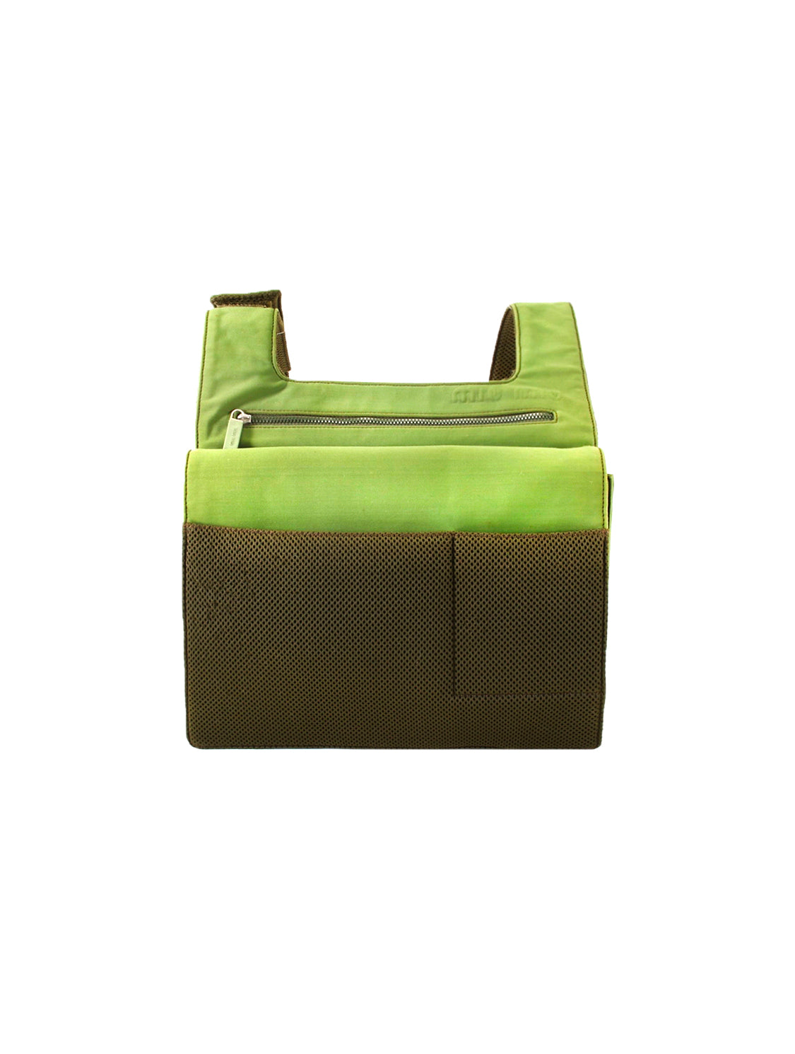 Miu Miu 1993 Green Canvas Military Backpack