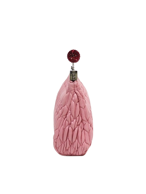 Miu Miu Cherry Pink Clasp Chain Bag