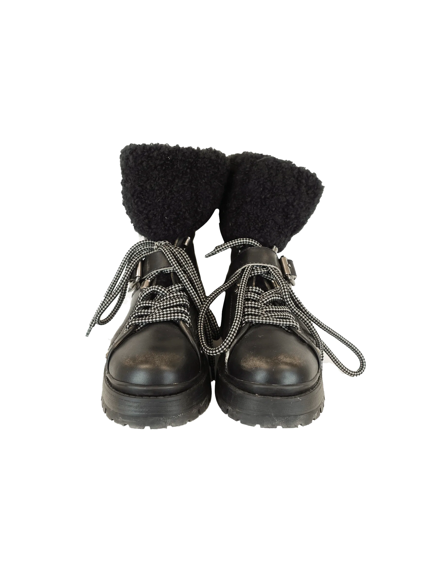 Miu Miu Black Wedge Boots