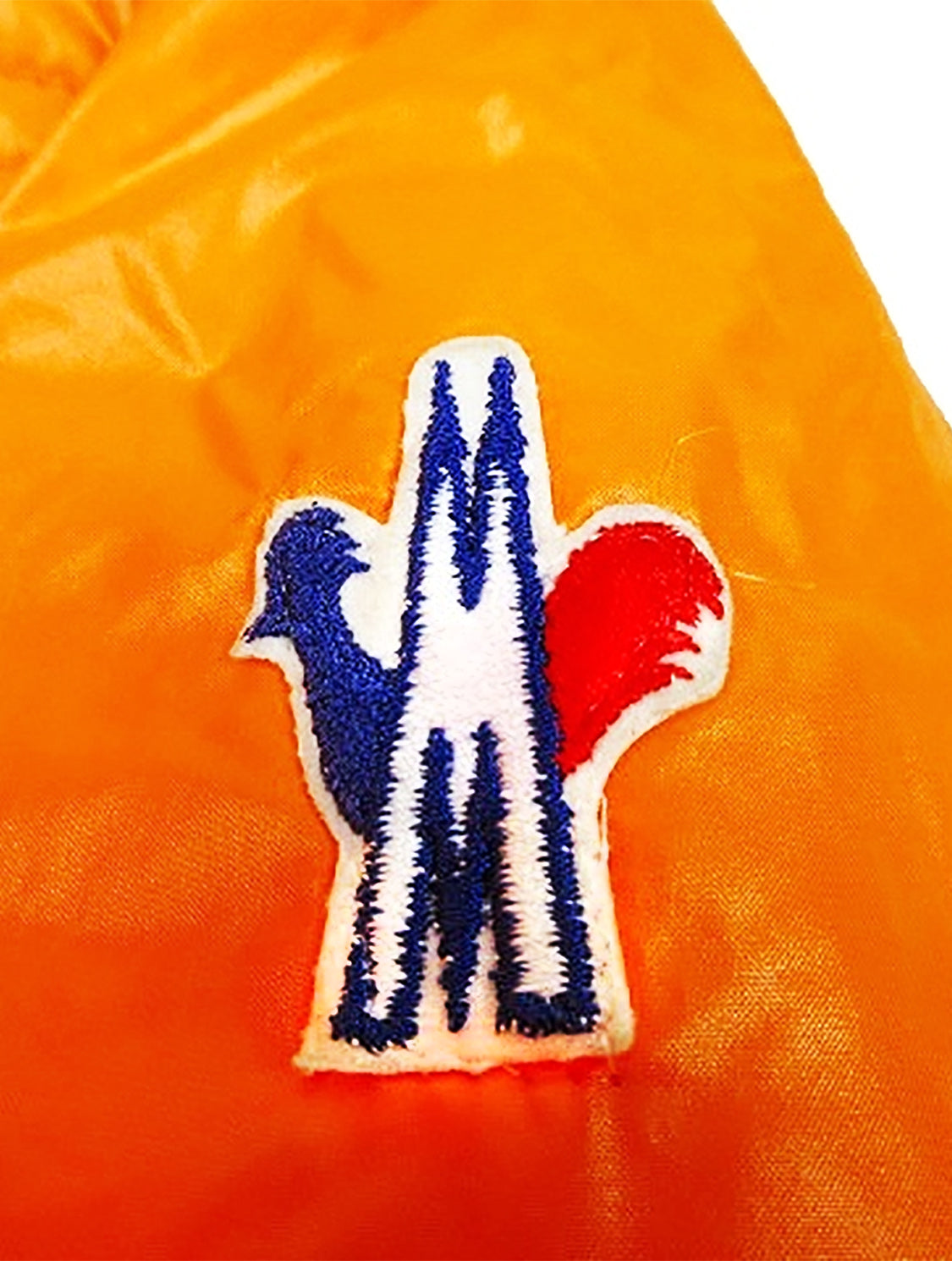 Moncler 1990s Vintage Ski Orange Nylon Jacket