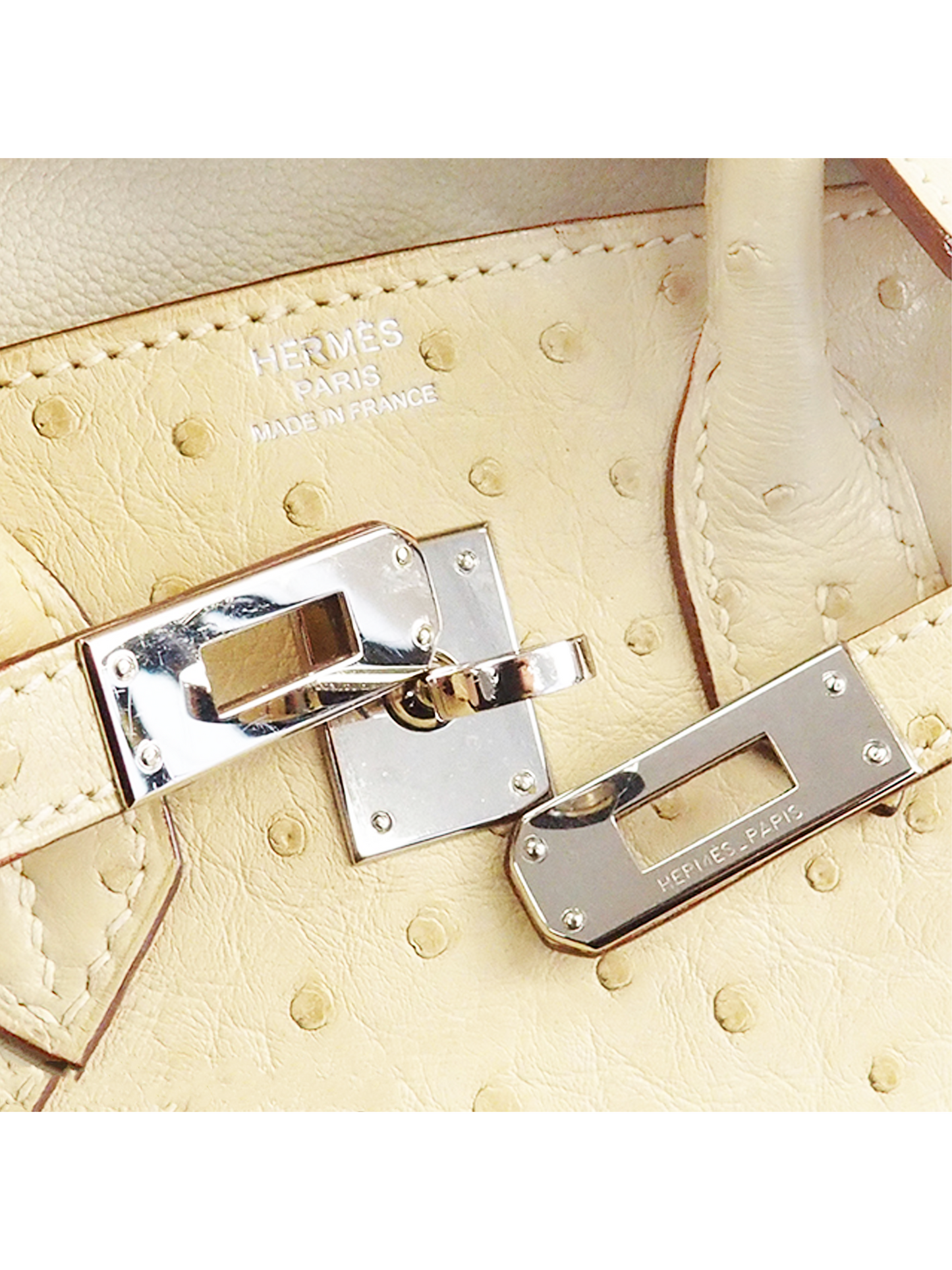 Hermes 2010 Birkin 25 Light Ostrich