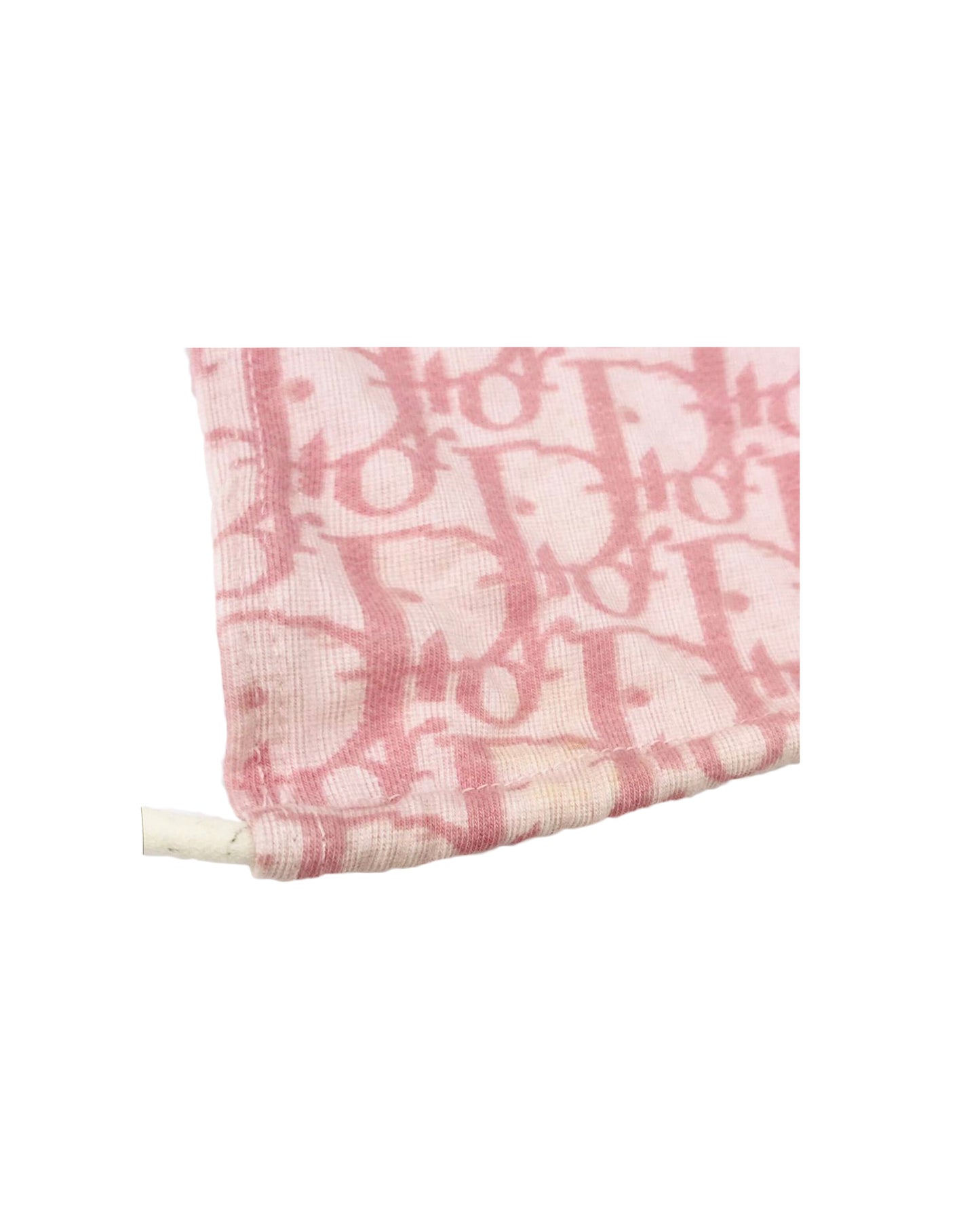 Christian Dior 2000s Trotter Rare Pink Cotton Drawstring Bikini