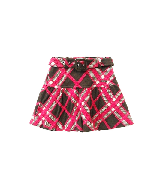 Burberry 2000s Blue Label Pink Wool Skirt