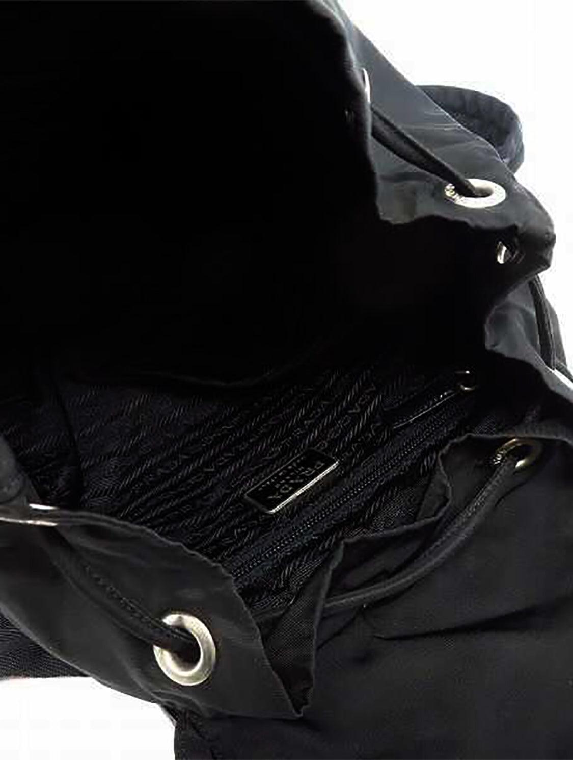 Prada 2000s Black Canvas Backpack