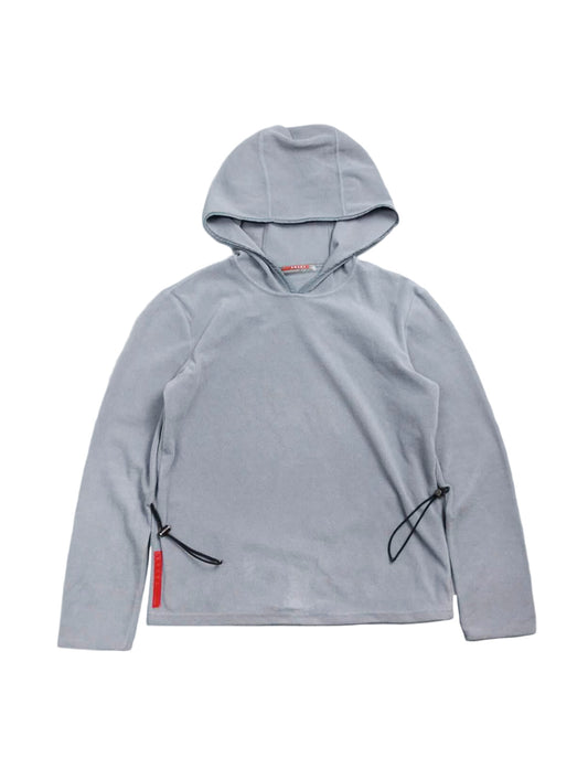 Prada 2000s Sports Gray Fleece Hoodie