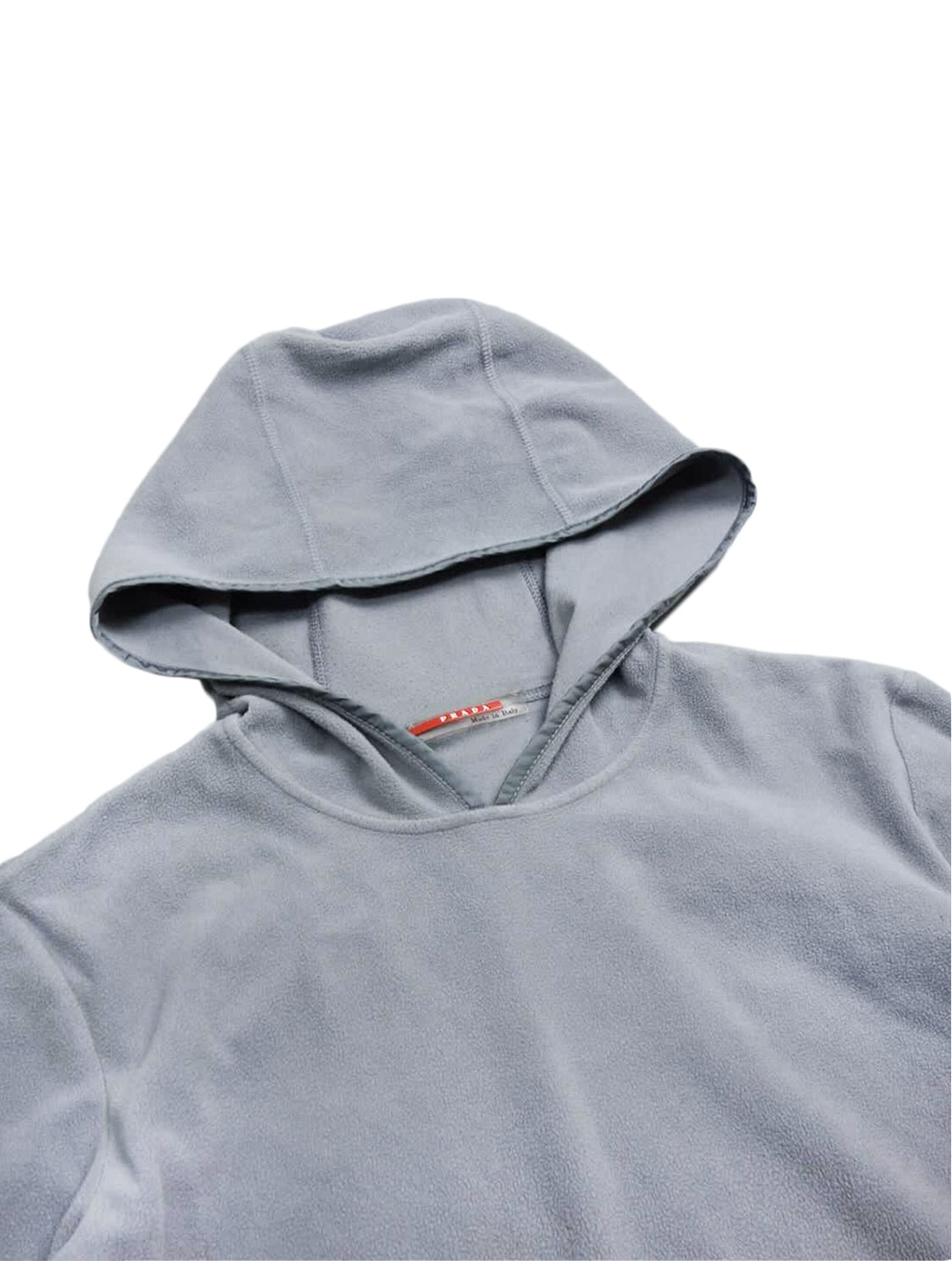 Prada 2000s Sports Gray Fleece Hoodie