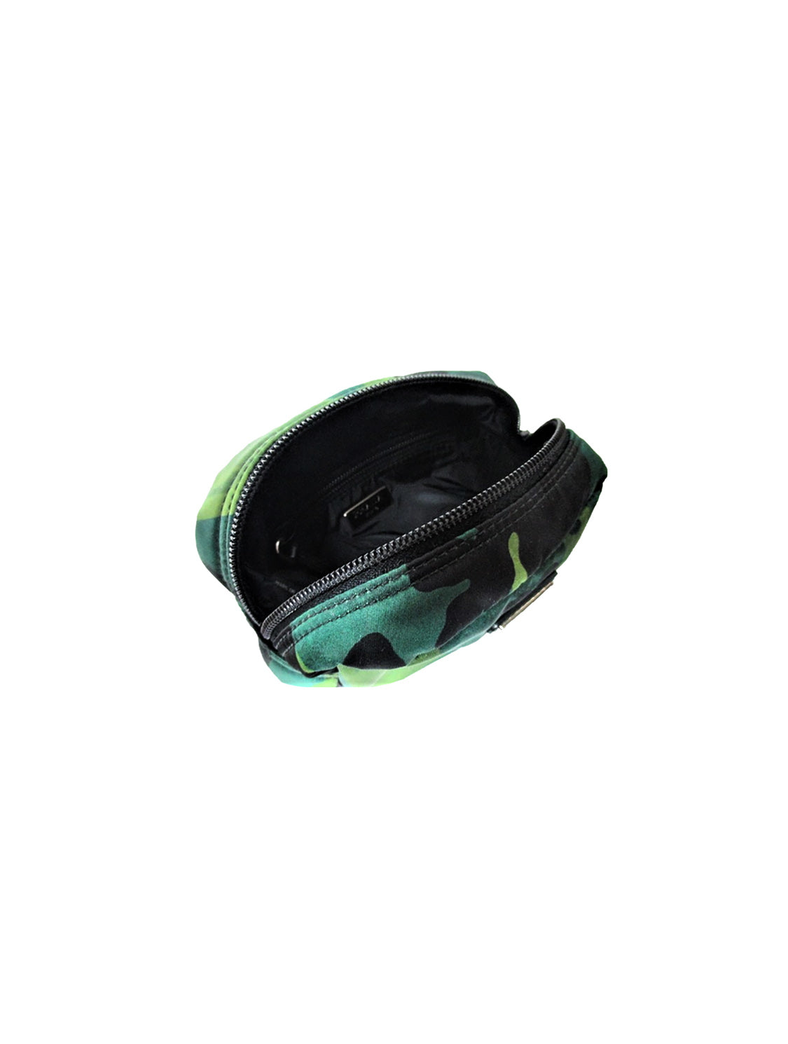 Prada 2010s Green Camouflage Vanity Bag