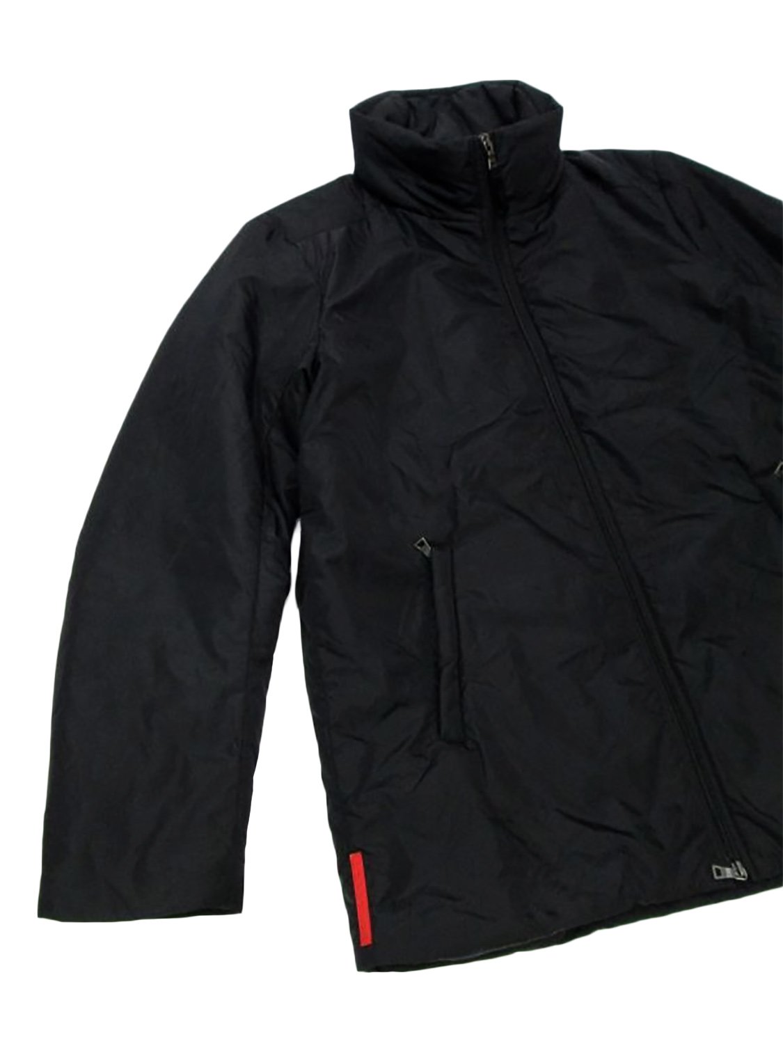 Prada 2000s Black Windbreaker Zip Jacket