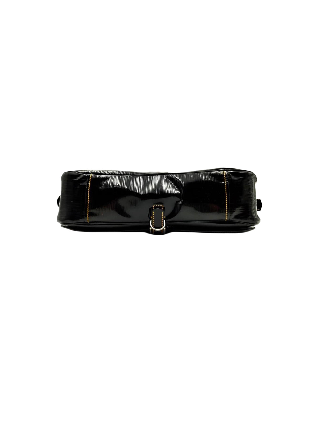 Prada 2000s Rare Black Vinyl Small Handbag