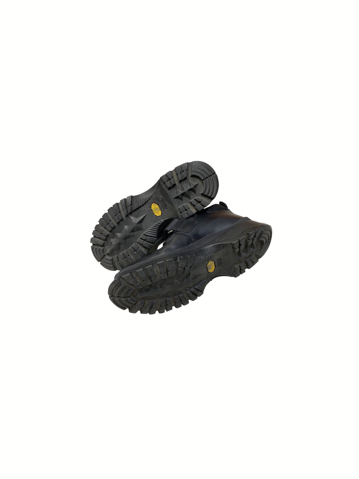 Prada 2000s Black Leather Chunky Shoes