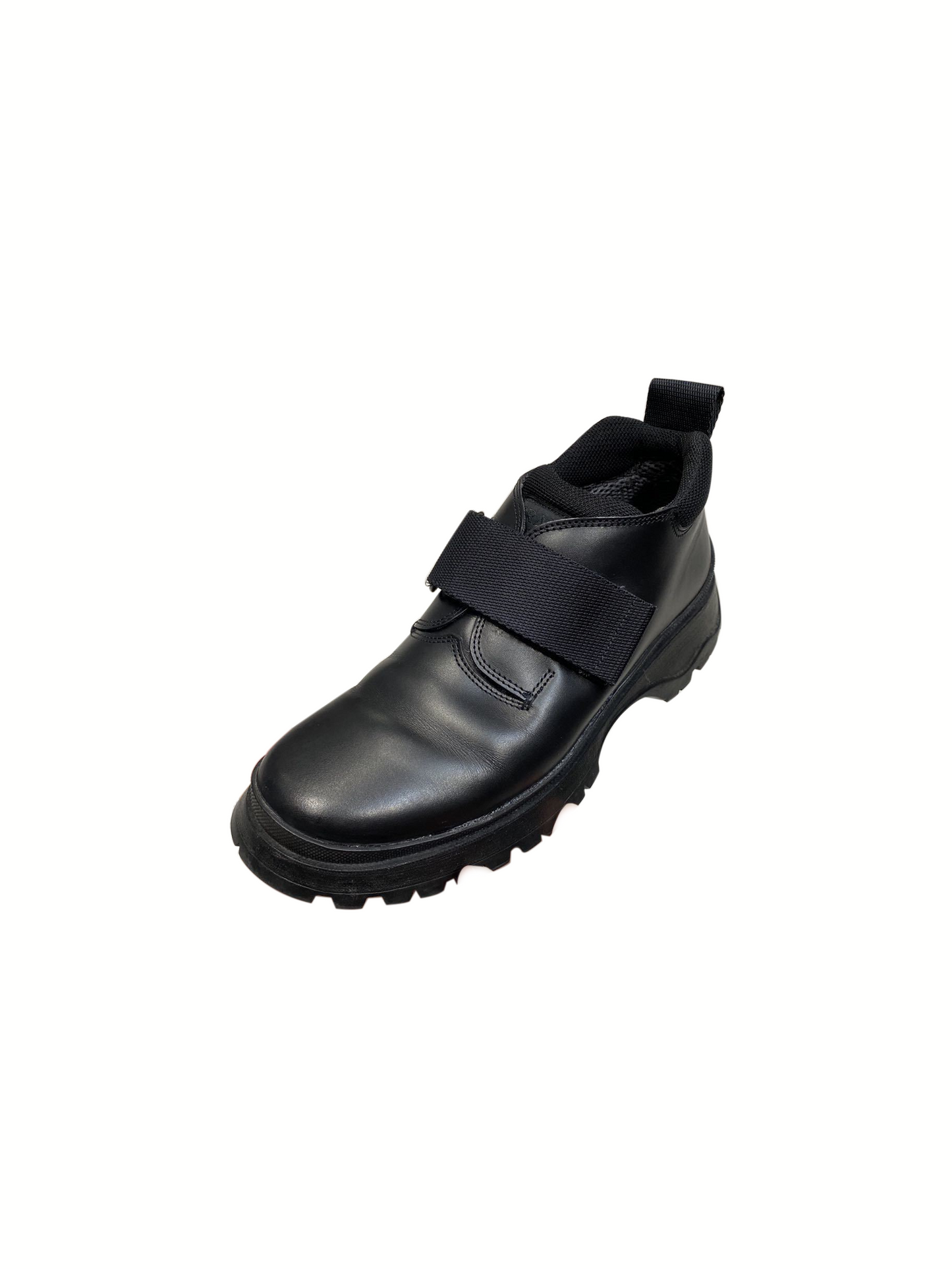 Prada 2000s Black Leather Chunky Shoes