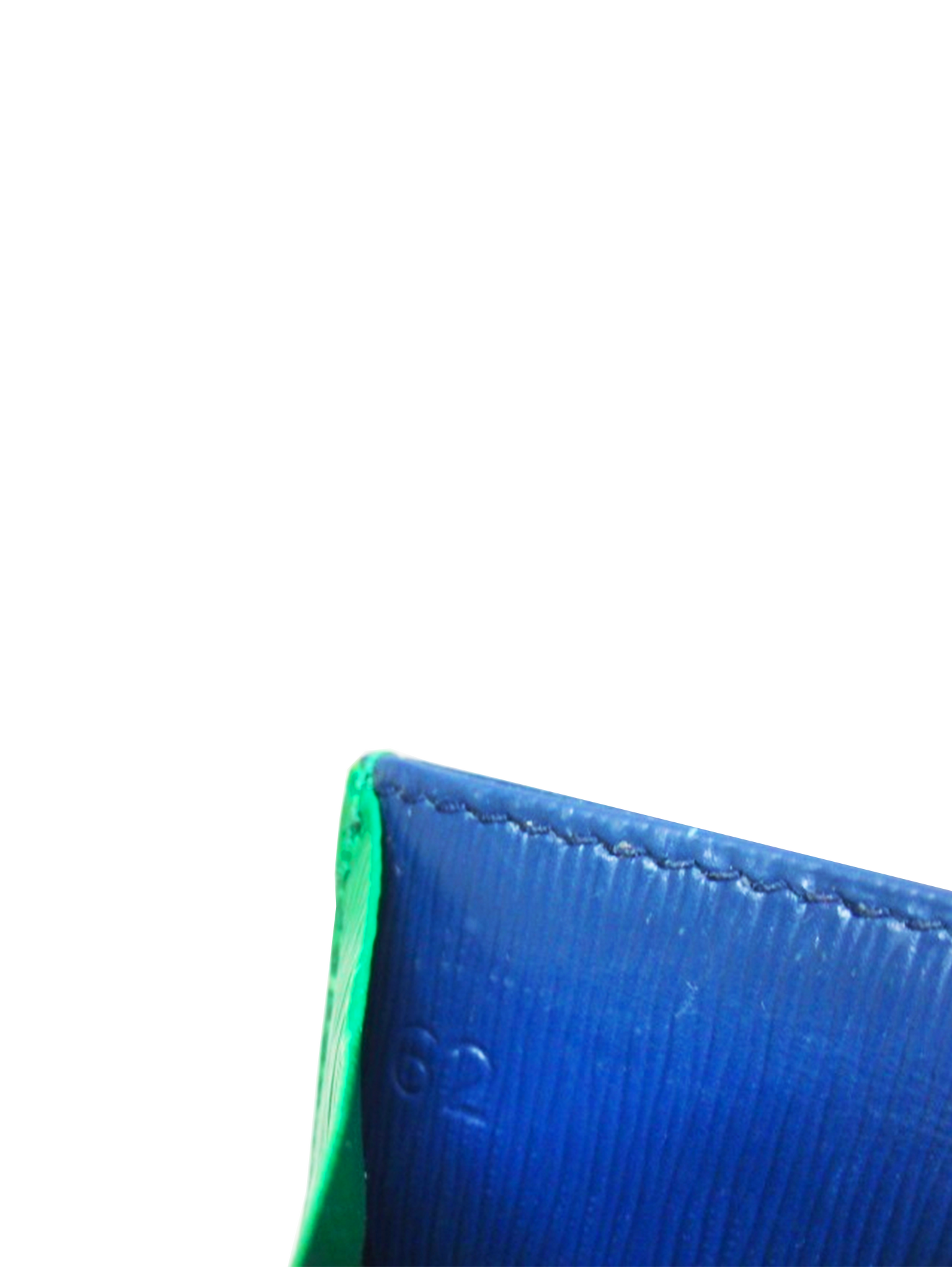 Prada 2020 Vitello Move Verde Bluette Card Case