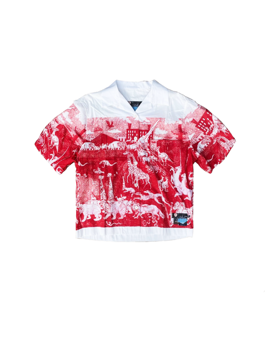 Prada AW 2016 Red Christophe Chemin Shirt