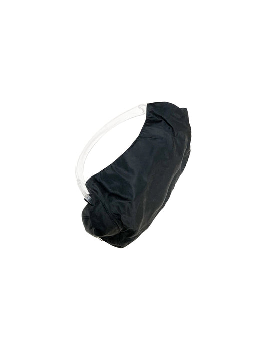 Prada 2000s Nylon Clear Handle Bag