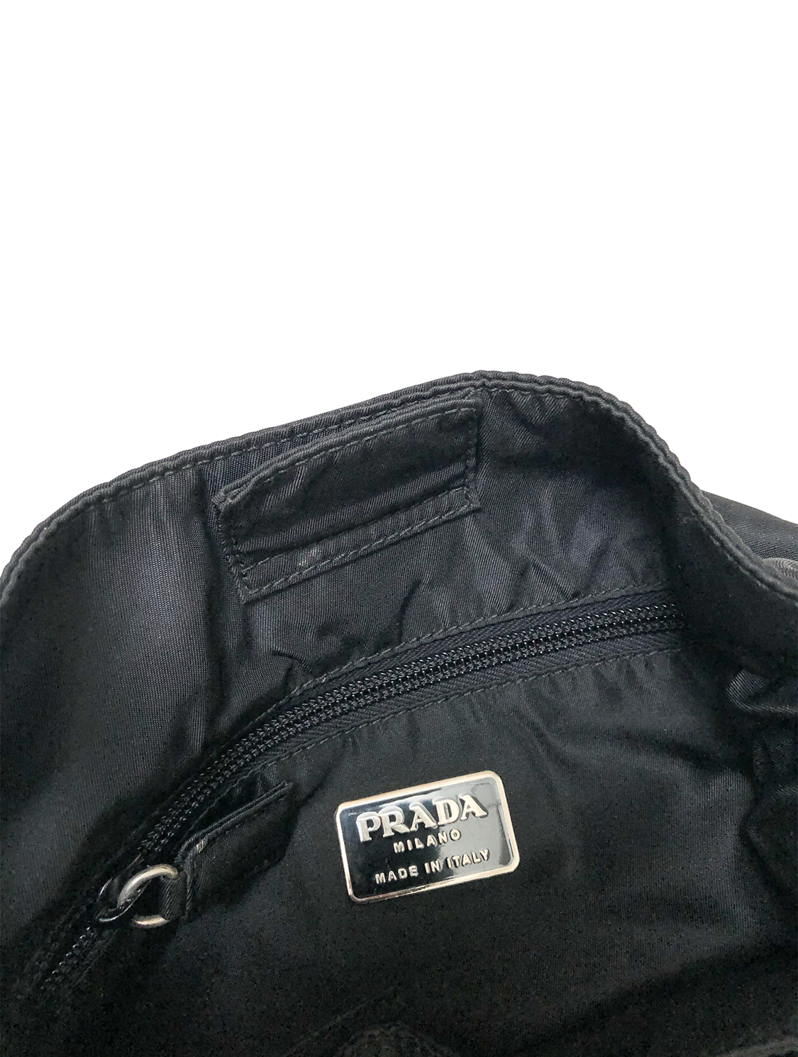 Prada 2000s Nylon Clear Handle Bag