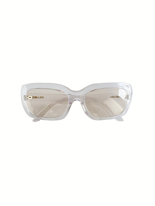Prada 2000s Clear Sports Light Beige Sunglasses