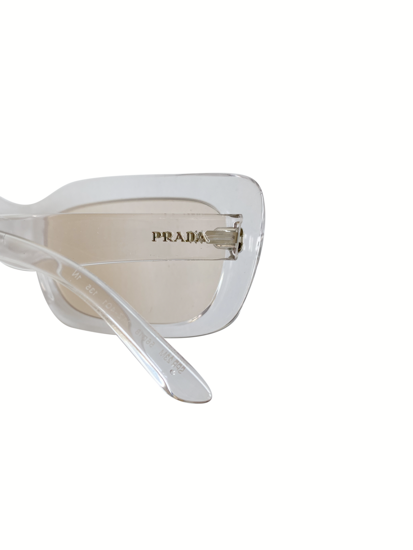 Prada 2000s Clear Sports Light Beige Sunglasses