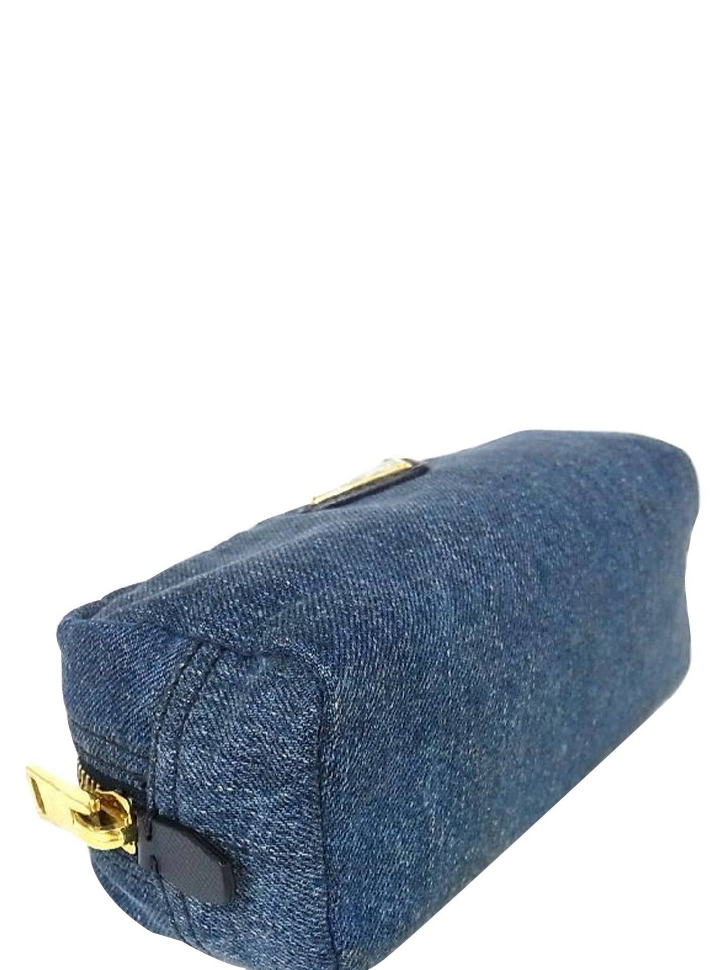 Prada 2000s Denim Makeup Bag