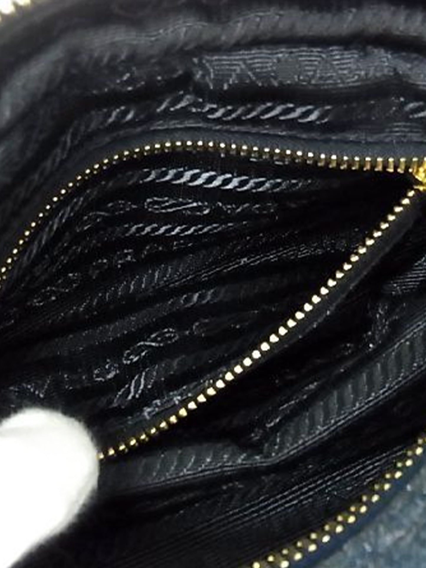 Prada 2000s Denim Makeup Bag