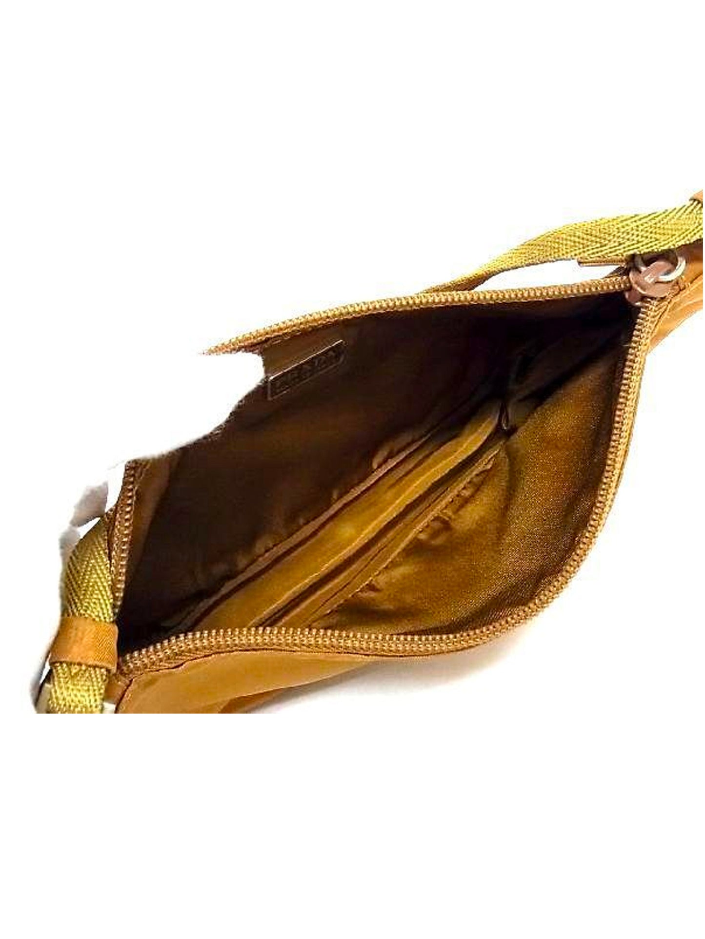 Prada 2000s Gold Tessuto Mini Nylon Bag