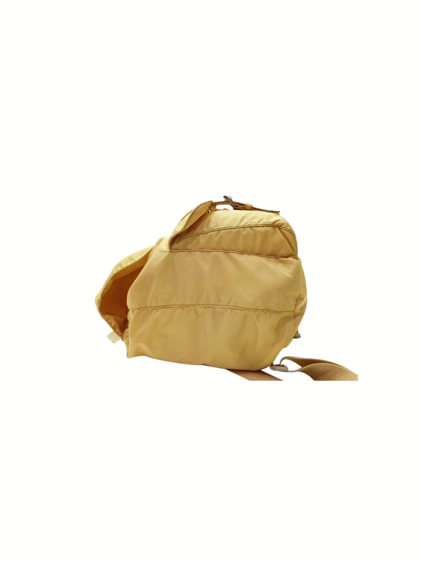 Prada 2000s Yellow Nylon Backpack