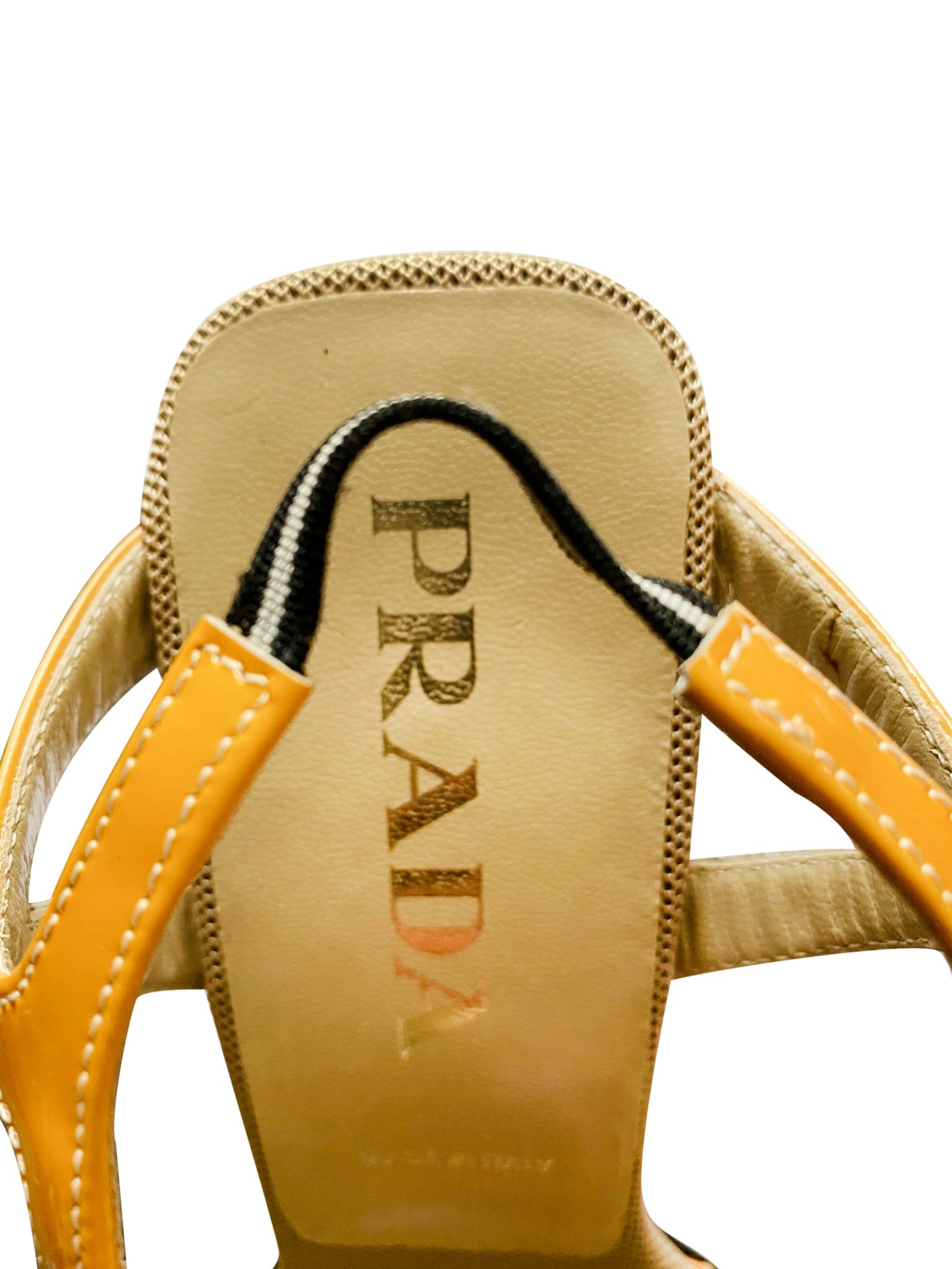 Prada Light Orange Flame 2002 Heels