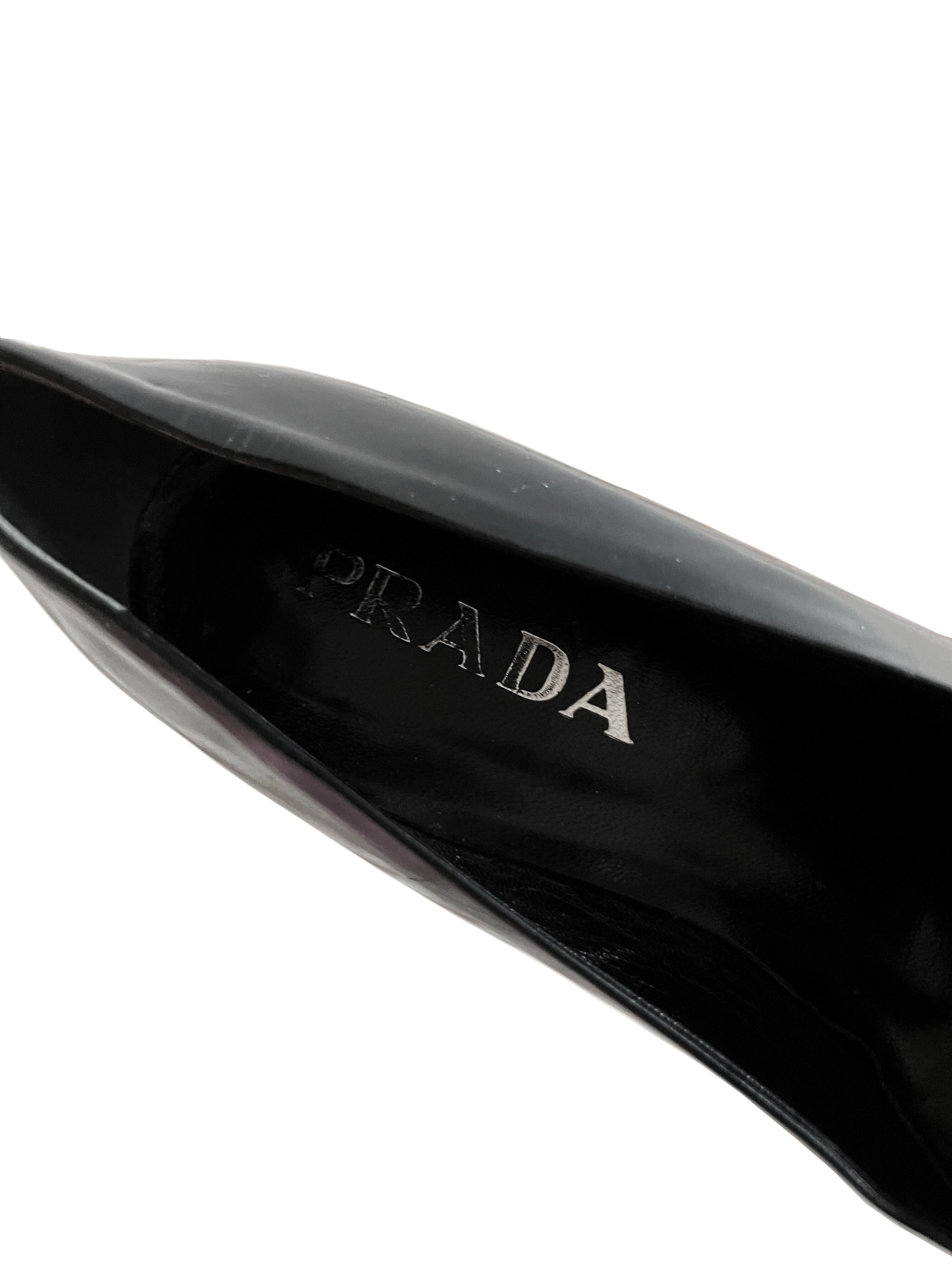 Prada 2000s Black Patent Leather Heels