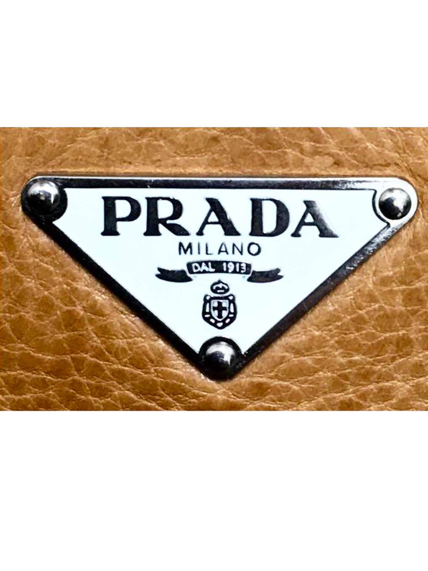 Prada 2000s Camel Leather One Shoulder Bag
