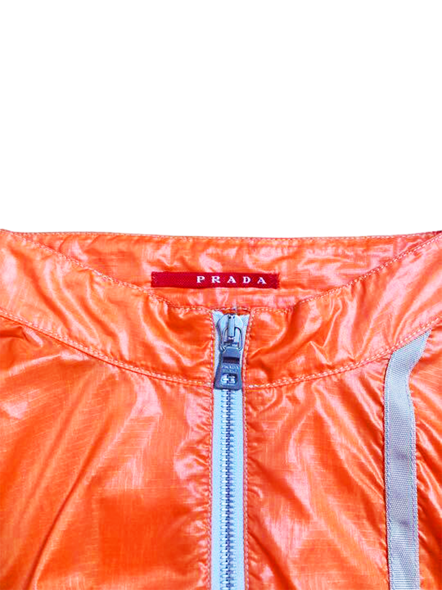 Prada Sport 2002 Orange Nylon Windbreaker