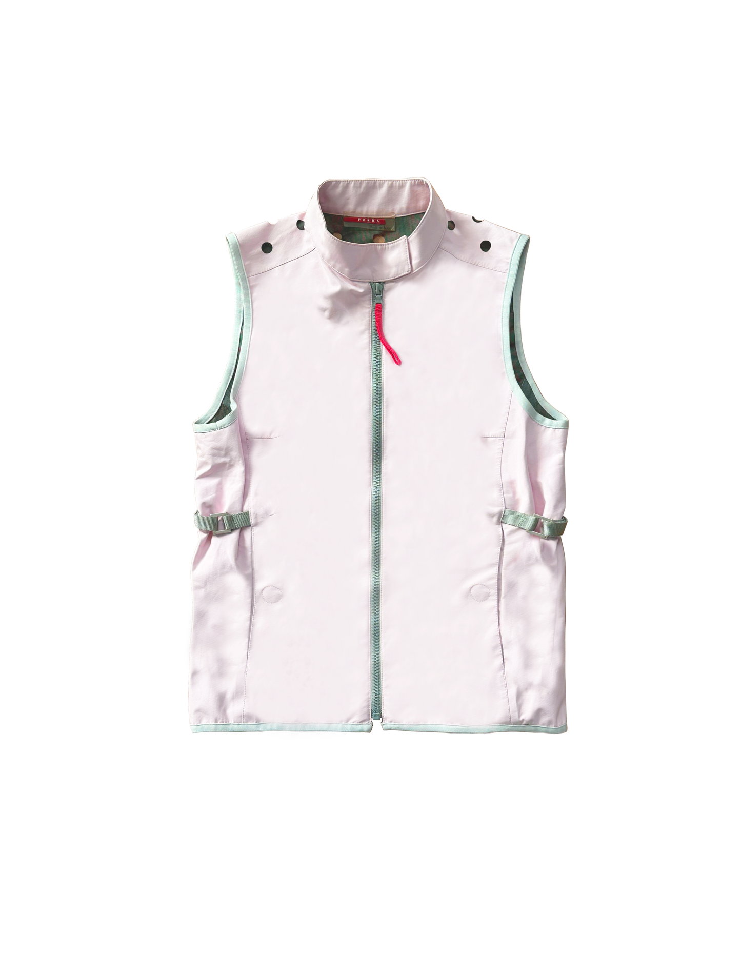 Prada 1990s Pink Sport Polka Dot Vest