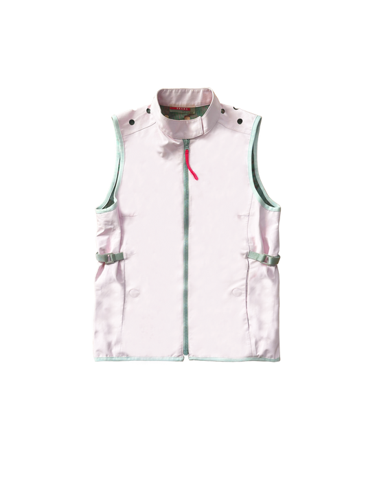 Prada 1990s Pink Sport Polka Dot Vest