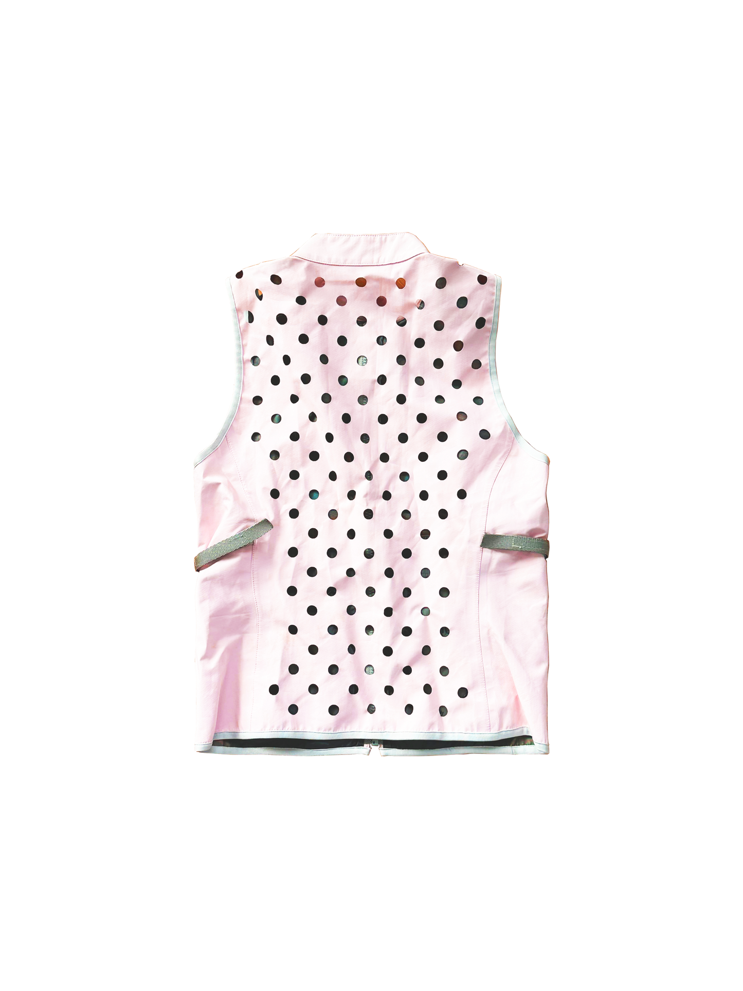 Prada 1990s Pink Sport Polka Dot Vest
