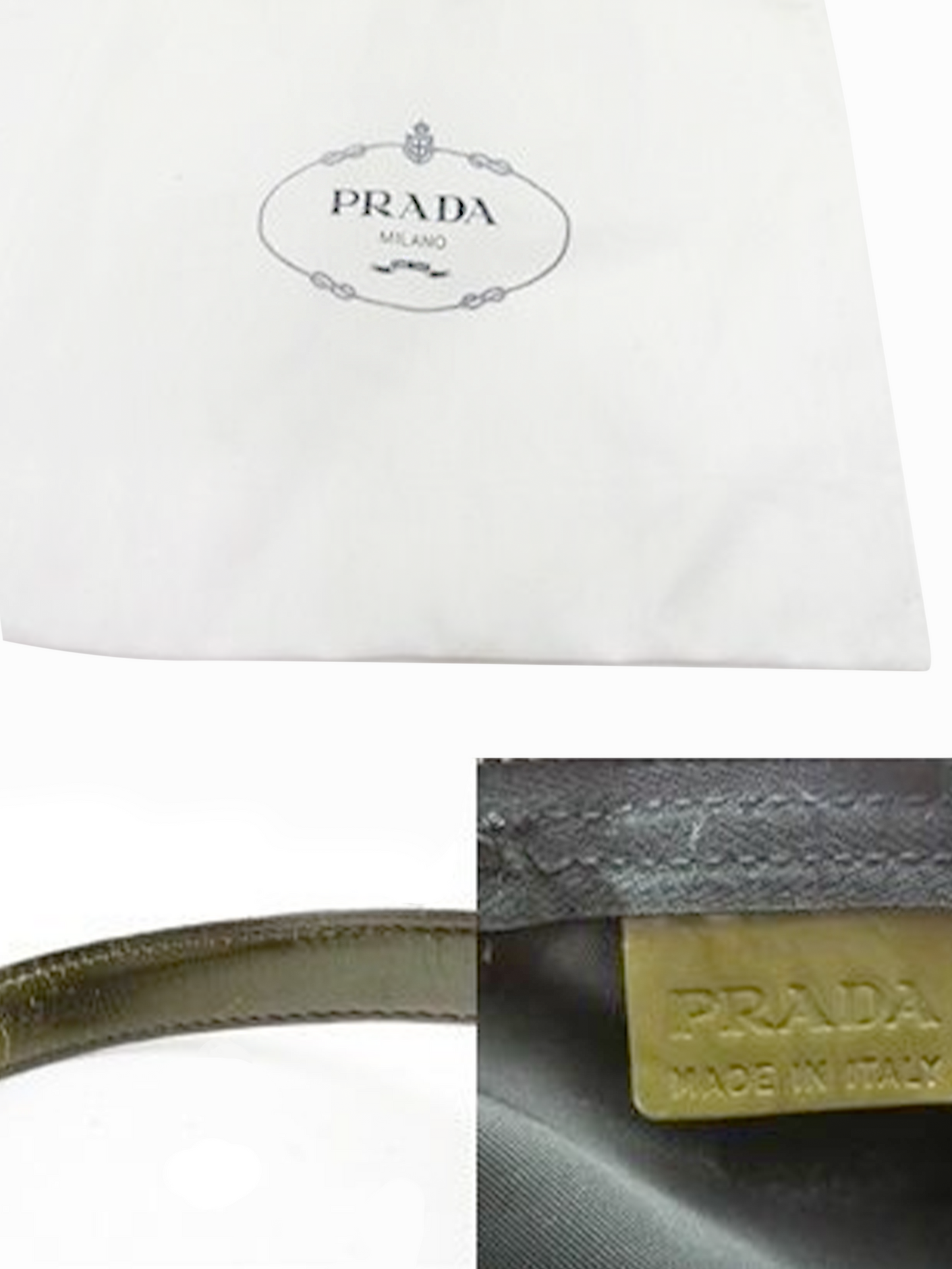 Prada 2000s Black Small Nylon Duffle Tote