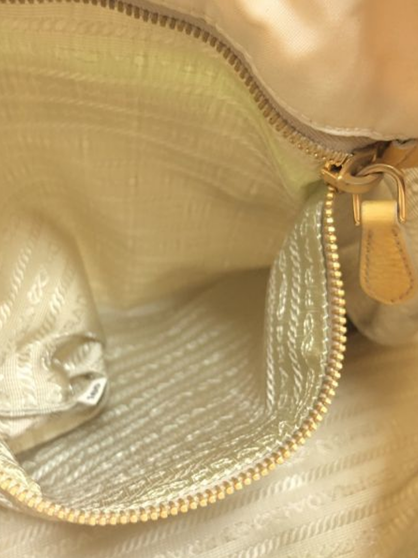 Prada 2000s White Quilted Nylon Tote