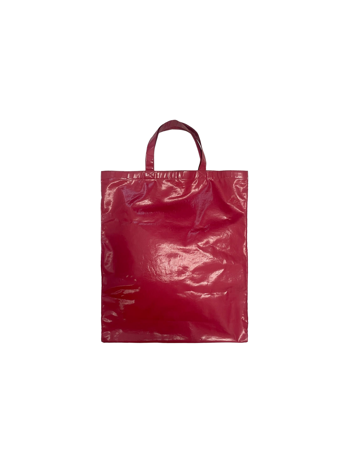 Gucci 2010s Red Coated Canvas Logo Tote
