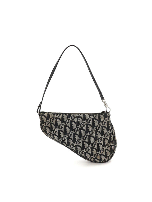 Christian Dior 2000s Dark Navy Monogram Saddle