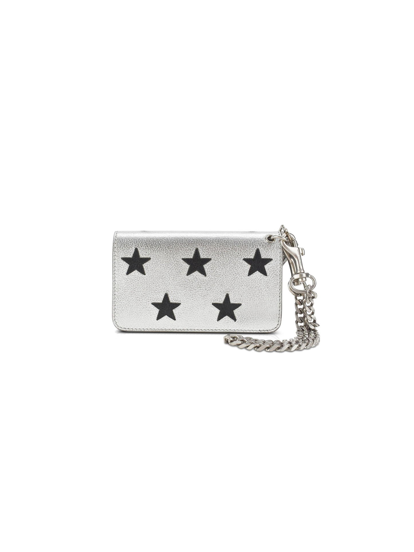 Saint Laurent 2020s Silver Star Rider Wristlet