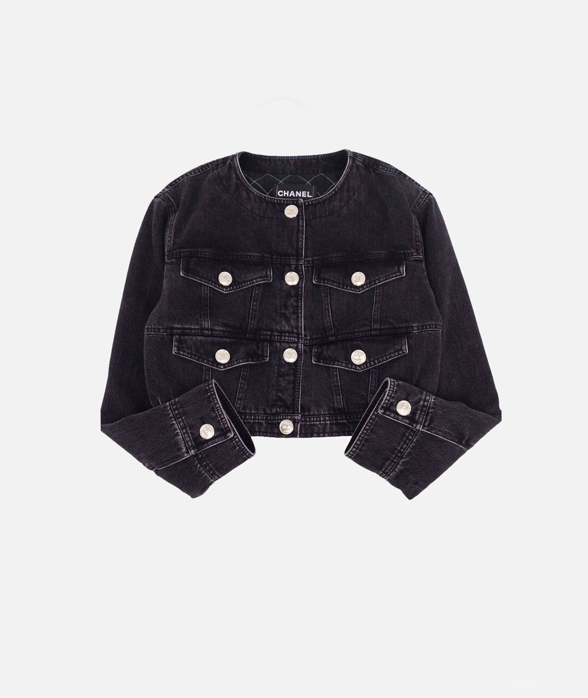 Chanel 2020 Black Denim Four Pocket Jacket