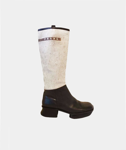 Prada 1999 FW Rare Canvas Boots